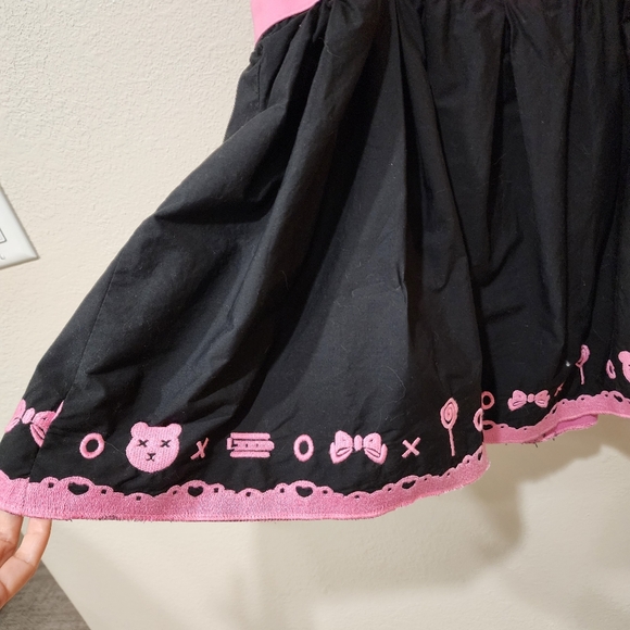 Littleforbig Overall Skirt Romper Teddy Bear Overall Skirt Rhinestone size 4XL - Picture 4 of 9